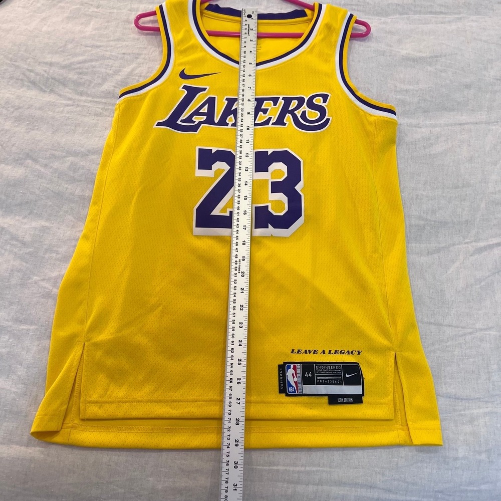 Nike LeBron James Los Angeles Lakers Icon Edition NBA Jersey Men's Size M 44 - Picture 8 of 13